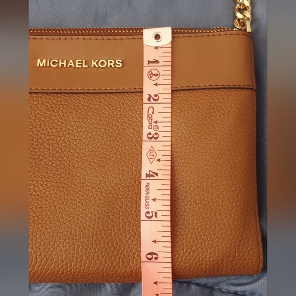 Michael Kors Kenly Large Double Zip East West Xbody Leather Crossbody Clutch Bag - Picture 8 of 8